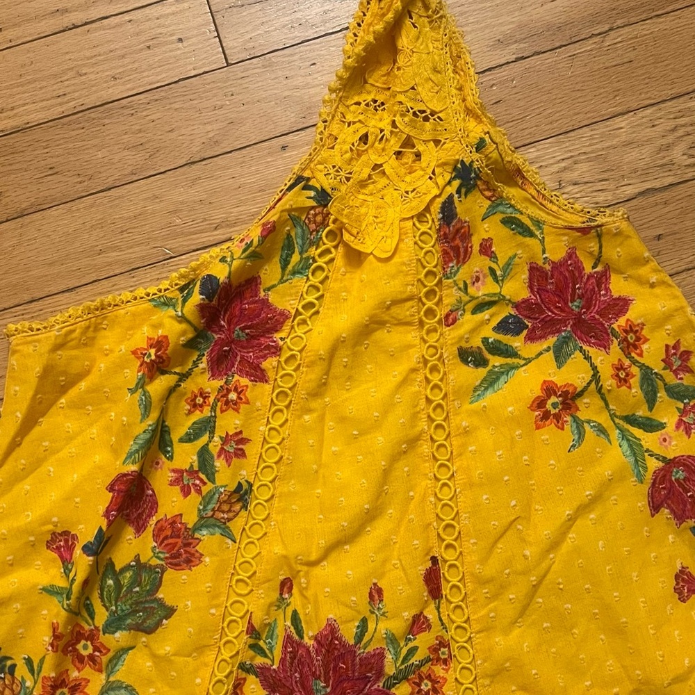 Farm Rio Flower Embroidered Top - Picture 5 of 6